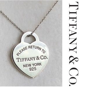 Tiffany & Co. Heart Tag Pendant and Chain